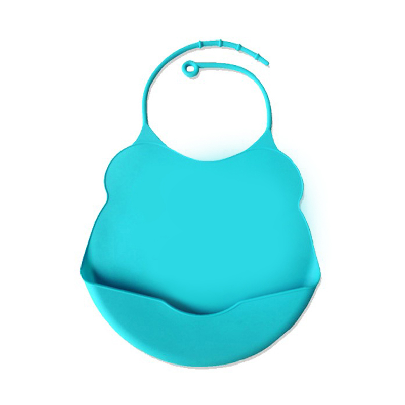 Baby bibs, silicone children\\\\\\\\\\\\\\\\\\\\\\\\\\\\\'s drool bibs easy to clean children feeding snacks fallen collection bag, soft silicone adjustable
